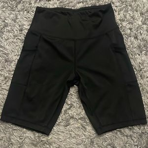 3/$10 Black biker shorts